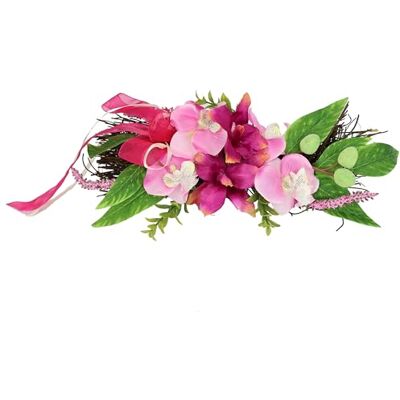 Flair Flower Rotting blomhylla med konstgjorda orkidéer – 30 cm dekorativ hängare i rosa och lila – blommig bordsarrangemang vår sommar – dörr-, fönster- och väggdekoration – konstgjorda blommor arrangemang Flair Flower Rotting blomhylla med konstgjorda orkidéer – 30 cm dekorativ hängare i rosa och lila – blommig bordsarrangemang vår sommar – dörr-, fönster- och väggdekoration – konstgjorda blommor arrangemang