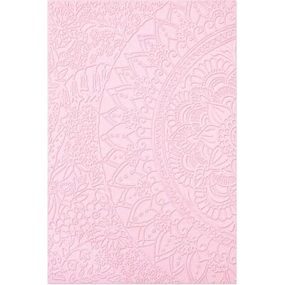 Sizzix 3-D Textured Impressions Embossing Folder Half Mandala av Jess Scott, 665597 Sizzix 3-D Textured Impressions Embossing Folder Half Mandala av Jess Scott, 665597