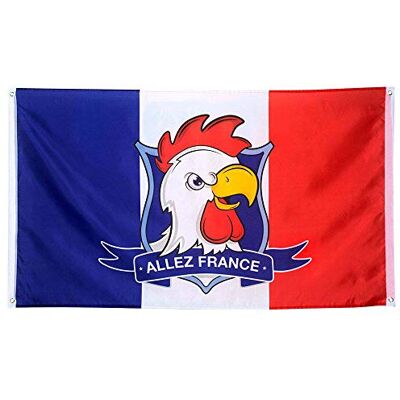 Boland Generique Supporter Allez France flagga 90 X 150 cm Boland Generique Supporter Allez France flagga 90 X 150 cm