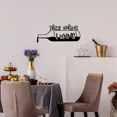 Wallity Hanah Home Stylish Black Decorative Metal Wall Accessory, 67 x 28 cm 100% metall, 1,5 mm tjock Easy Wall Mounting, perfekt för modern inredning Wallity Hanah Home Stylish Black Decorative Metal Wall Accessory, 67 x 28 cm 100% metall, 1,5 mm tjock Easy Wall Mounting, perfekt för modern inredning
