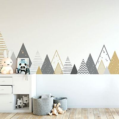 Ambiance Sticker Väggklistermärken för barn dekoration av babyrum väggklistermärken för barn skandinavisk väggdekal väggdekal jätte skandinaviska berg Zelinka H120 x L200 cm Ambiance Sticker Väggklistermärken för barn dekoration av babyrum väggklistermärken för barn skandinavisk väggdekal väggdekal jätte skandinaviska berg Zelinka H120 x L200 cm