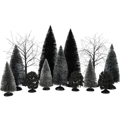 Department 56 statyett set, harts, svart, storlekar varierar Department 56 statyett set, harts, svart, storlekar varierar