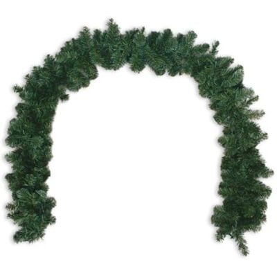 Wintem Julklapp 270 cm grön krans med 180 formbara PVC-grenar för juldekorationer, eldstäder och fönster, lätt att forma och dekorera med ljus eller rosetter Wintem Julklapp 270 cm grön krans med 180 formbara PVC-grenar för juldekorationer, eldstäder och fönster, lätt att forma och dekorera med ljus eller rosetter