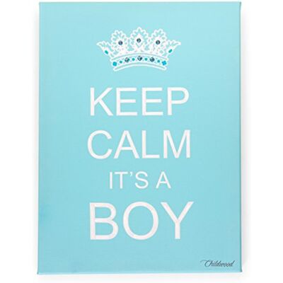 Childhome Childwood CHOPPB bild My Little Prince, 30 x 40 cm, vit/blå Childhome Childwood CHOPPB bild My Little Prince, 30 x 40 cm, vit/blå