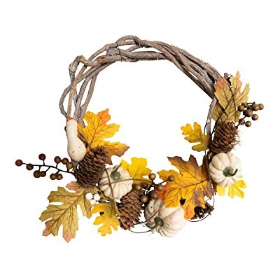 HEITMANN DECO – krans med pumpa och lönn – beige – höstlig – ca. 30 cm HEITMANN DECO – krans med pumpa och lönn – beige – höstlig – ca. 30 cm