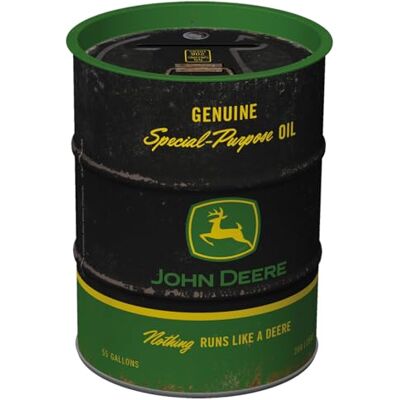 ART Sparbössa i retrostil, 600 ml, John Deere – Special-Purpose Oil Black – Presentidé för traktorälskare, Official License Product (OLP), spargris i metall, metallsparbössa i vintagedesign ART Sparbössa i retrostil, 600 ml, John Deere – Special-Purpose Oil Black – Presentidé för traktorälskare, Official License Product (OLP), spargris i metall, metallsparbössa i vintagedesign