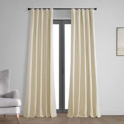 HPD Half Price Drapes HPD Halvpris draperier vintage mörkläggningsgardiner för sovrum och vardagsrum, polyesterblandning, naturligt ljus beige, 127 cm B x 213 cm L (paket med 1) HPD Half Price Drapes HPD Halvpris draperier vintage mörkläggningsgardiner för sovrum och vardagsrum, polyesterblandning, naturligt ljus beige, 127 cm B x 213 cm L (paket med 1)