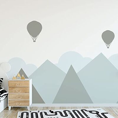 Ambiance Sticker Väggklistermärken för barn dekoration av barnkammaren väggklistermärken för barn skandinavisk väggdekal gigantiska skandinaviska berg Helsingfors H120 x L160 cm Ambiance Sticker Väggklistermärken för barn dekoration av barnkammaren väggklistermärken för barn skandinavisk väggdekal gigantiska skandinaviska berg Helsingfors H120 x L160 cm