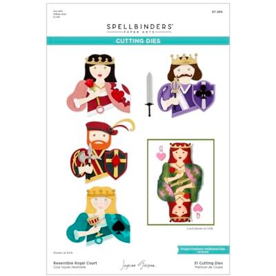 Spellbinders vändbara kungliga hovetsade matriser från Jack of All Trades kollektion av Jaycee Gaspar Spellbinders vändbara kungliga hovetsade matriser från Jack of All Trades kollektion av Jaycee Gaspar