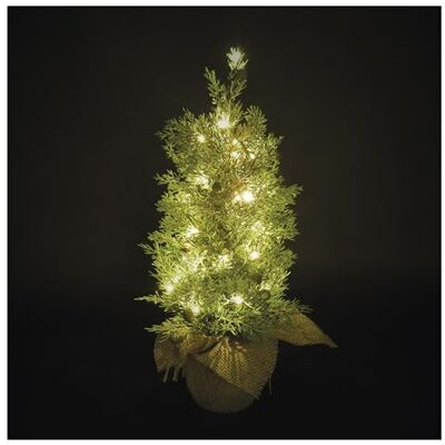 EMOS – Konstgjort LED-cypresträd 50 cm – cypress i kruka, 30 lysdioder, varmvit – 6/18 h timer, batteridrift (3 x AA), kabellängd 0,15 m, inkl. jutesäck – 10 000 h, för inomhus- och utomhusbruk – grön EMOS – Konstgjort LED-cypresträd 50 cm – cypress i kruka, 30 lysdioder, varmvit – 6/18 h timer, batteridrift (3 x AA), kabellängd 0,15 m, inkl. jutesäck – 10 000 h, för inomhus- och utomhusbruk – grön
