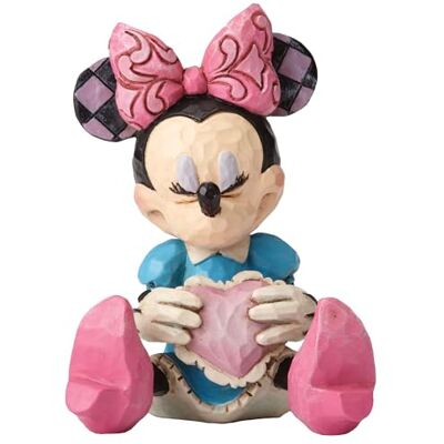 Enesco Mini Minnie figur med hjärta 7Cm Enesco Mini Minnie figur med hjärta 7Cm
