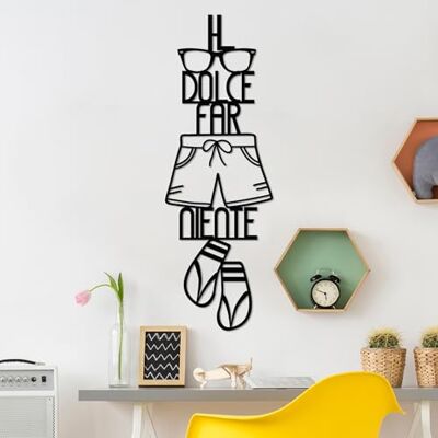 Wallity Hanah Home Stylish Black Decorative Metal Wall Accessory, 30 x 85 cm 100% metall, 1,5 mm tjock Lätt (0,487 kg) Perfekt för modern inredning Wallity Hanah Home Stylish Black Decorative Metal Wall Accessory, 30 x 85 cm 100% metall, 1,5 mm tjock Lätt (0,487 kg) Perfekt för modern inredning
