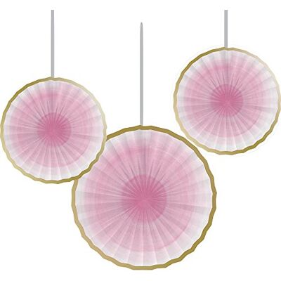Creative Convertting Set 3 Hängare Fan 40-30-25 Cm Stellina-One Little Star Girl, Multifärg, 8C322260 Creative Convertting Set 3 Hängare Fan 40-30-25 Cm Stellina-One Little Star Girl, Multifärg, 8C322260