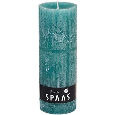 Spaas Rustic Unscented Pillar Candle 68/190 mm, ± 95 Hours, Emerald Green Spaas Rustic Unscented Pillar Candle 68/190 mm, ± 95 Hours, Emerald Green