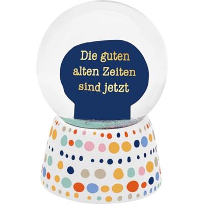 Sheepworld drömkula motiv goda tider snökula för skakning, höjd 6,5 cm, med färgglatt glitter gåva, födelsedag, påsk 74842 Sheepworld drömkula motiv goda tider snökula för skakning, höjd 6,5 cm, med färgglatt glitter gåva, födelsedag, påsk 74842