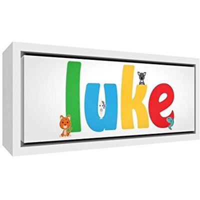 ART Design Cute illustrativ inramad på duk, massivt vitt trä surroundljud (19 x 46 x 3 cm, liten, lukt) ART Design Cute illustrativ inramad på duk, massivt vitt trä surroundljud (19 x 46 x 3 cm, liten, lukt)