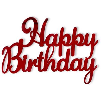 Graziano Side Topper HAPPY BIRTDAY Röd Graziano Side Topper HAPPY BIRTDAY Röd
