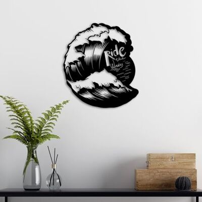 Wallity Snygg svart dekorativ metallväggtillbehör, 50 x 57 cm 100% metall, 1,5 mm tjocklek lätt 1,23 kg Perfekt för modern heminredning Wallity Snygg svart dekorativ metallväggtillbehör, 50 x 57 cm 100% metall, 1,5 mm tjocklek lätt 1,23 kg Perfekt för modern heminredning