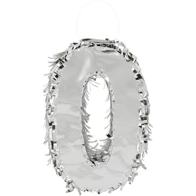 Boland Siffror Pinata, 25 x 16 x 5 cm, glänsande nummer för födelsedag och årsdag, siffra, silver, dekoration, festspel Boland Siffror Pinata, 25 x 16 x 5 cm, glänsande nummer för födelsedag och årsdag, siffra, silver, dekoration, festspel