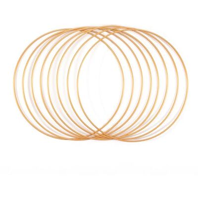 Creative Metallringar Ø 25 cm x 3 mm i Färgen Guld 8 Stålringar Cirkel Dekoringar i Metall för Pyssel, Torkade Blommor, Makramé, Drömfångare, Mobiler och Väggdekoration Creative Metallringar Ø 25 cm x 3 mm i Färgen Guld 8 Stålringar Cirkel Dekoringar i Metall för Pyssel, Torkade Blommor, Makramé, Drömfångare, Mobiler och Väggdekoration