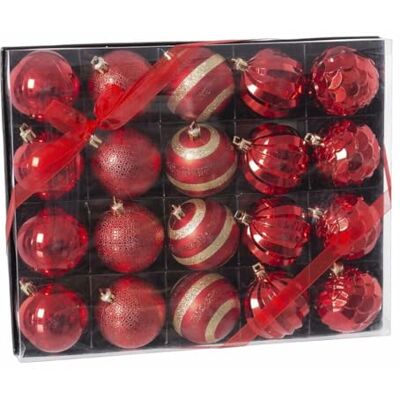 BigBuy Christmas Julbollar Röd Plast 6 x 6 x 6 cm (20 stycken) BigBuy Christmas Julbollar Röd Plast 6 x 6 x 6 cm (20 stycken)