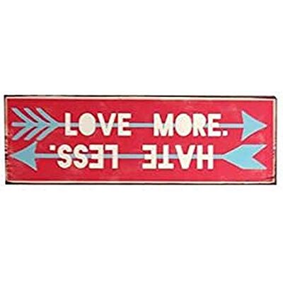 Lafinesse Dekorativ kylskåpsmagnet för Home Love more, hatar mindre 5 cm x 10 cm Lafinesse Dekorativ kylskåpsmagnet för Home Love more, hatar mindre 5 cm x 10 cm