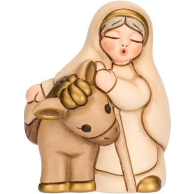 THUN Mormor med keramisk åsna Klassisk krubba, Beige Keramik THUN Mormor med keramisk åsna Klassisk krubba, Beige Keramik