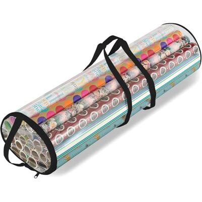 RAM ONLINE Ram® Julcylinder presentinslagning förvaring klar påse omslagspapper arrangör jul prydlig – butiker småsaker glitter ljus bågar kraftigt material RAM ONLINE Ram® Julcylinder presentinslagning förvaring klar påse omslagspapper arrangör jul prydlig – butiker småsaker glitter ljus bågar kraftigt material