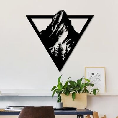 Wallity Snygg svart dekorativ metallväggtillbehör, 48 x 53 cm 100% metall, 1,5 mm tjocklek lätt och hållbar, perfekt för modern heminredning Wallity Snygg svart dekorativ metallväggtillbehör, 48 x 53 cm 100% metall, 1,5 mm tjocklek lätt och hållbar, perfekt för modern heminredning