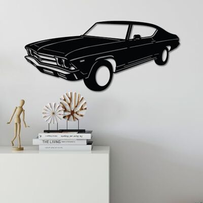Wallity Hanah Home Stylish Black Decorative Metal Wall Accessory, 60 x 28 cm 100% metall, 1,5 mm tjock Lätt och hållbar, perfekt för modern inredning Wallity Hanah Home Stylish Black Decorative Metal Wall Accessory, 60 x 28 cm 100% metall, 1,5 mm tjock Lätt och hållbar, perfekt för modern inredning