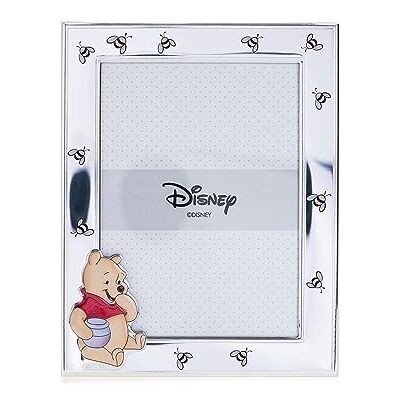 VALENTI & CO. Disney Baby Nalle Puh Fotoram i silver för barn, presentidé för dop, födelse eller födelsedag (9x13 cm) VALENTI & CO. Disney Baby Nalle Puh Fotoram i silver för barn, presentidé för dop, födelse eller födelsedag (9x13 cm)