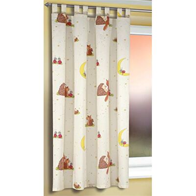 Albani halsduk med 8 öglor/skogsdjur/160 x 135 cm, beige Albani halsduk med 8 öglor/skogsdjur/160 x 135 cm, beige