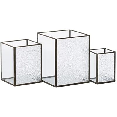 BigBuy Home Ljushållare Glas Guld Metall 18 x 18 x 22 cm (3 enheter) BigBuy Home Ljushållare Glas Guld Metall 18 x 18 x 22 cm (3 enheter)