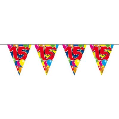 Folat 15 års kransballonger 10 meter Folat 15 års kransballonger 10 meter