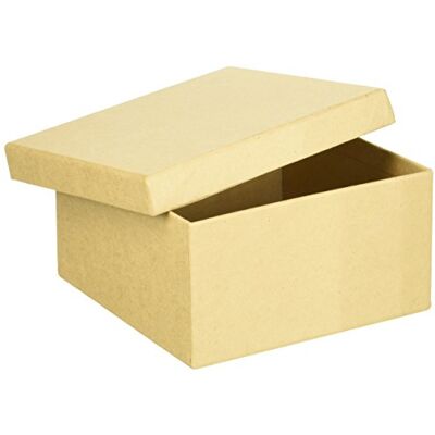 Glorex Kvadratlåda, papp, natur, 12,5 x 12,5 x 6,5 cm Glorex Kvadratlåda, papp, natur, 12,5 x 12,5 x 6,5 cm
