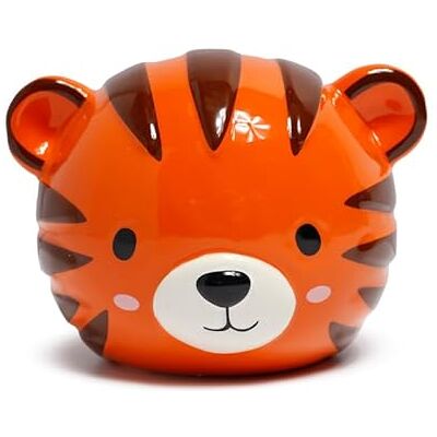 Puckator Keramik spargris för barn Alfons, tigern söta djur, öppningsbar Puckator Keramik spargris för barn Alfons, tigern söta djur, öppningsbar