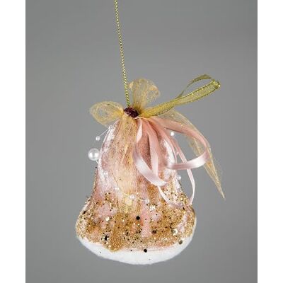 SHATCHI Ljusrosa jultomte klocka 8 x 10 cm – hängande julgransdekorationer festliga dekorativa ornament saga tema julgran hänge SHATCHI Ljusrosa jultomte klocka 8 x 10 cm – hängande julgransdekorationer festliga dekorativa ornament saga tema julgran hänge