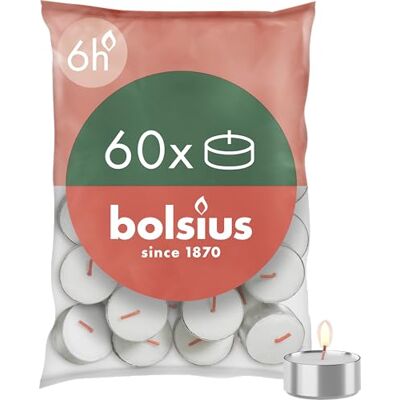 Bolsius - 6x Tealights - 6 timmars brinntid - Ljushållare Bolsius - 6x Tealights - 6 timmars brinntid - Ljushållare
