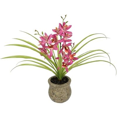 Flair Flower Konstgjord blomma fjärilsorkidé med ytterkruka av keramik 39 cm med blad och luftrötter konstgjord blomma konst orkidé phalaenopsis konstgjord växt bröllop dekoration sidenblomma äkta touch blomma Flair Flower Konstgjord blomma fjärilsorkidé med ytterkruka av keramik 39 cm med blad och luftrötter konstgjord blomma konst orkidé phalaenopsis konstgjord växt bröllop dekoration sidenblomma äkta touch blomma