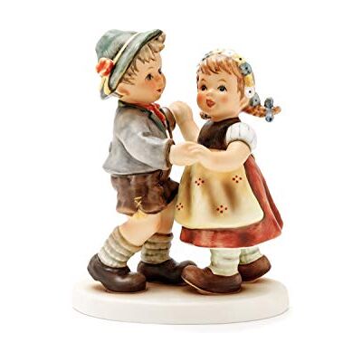 M.J.Hummel M.I.Hummel båda händerna jag är rik för dig... figurer, keramik, flerfärgad, 15 cm M.J.Hummel M.I.Hummel båda händerna jag är rik för dig... figurer, keramik, flerfärgad, 15 cm
