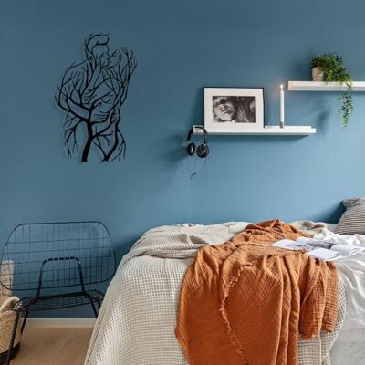 Wallity Snygg svart dekorativ metallväggtillbehör, 37 x 58 cm 100% metall, 1,2 mm tjocklek perfekt för modern heminredning och unik väggkonst Wallity Snygg svart dekorativ metallväggtillbehör, 37 x 58 cm 100% metall, 1,2 mm tjocklek perfekt för modern heminredning och unik väggkonst