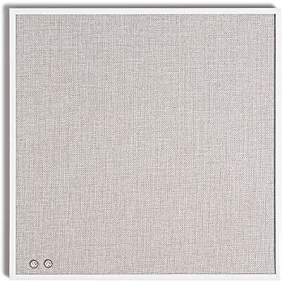 U Brands anslagstavla av linne med vit metallram, 35,6 x 35,6 cm U Brands anslagstavla av linne med vit metallram, 35,6 x 35,6 cm