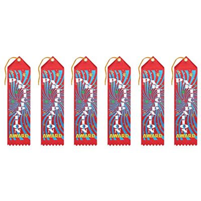 Beistle Deltagande prisband, 2 x 8-tums, 6-pack Beistle Deltagande prisband, 2 x 8-tums, 6-pack