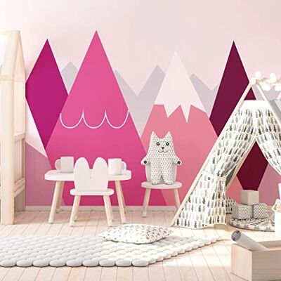 Ambiance Sticker Väggklistermärken för barn babyrumsdekoration jätteväggdekal barn skandinaviska berg Anka 90 x 135 cm Ambiance Sticker Väggklistermärken för barn babyrumsdekoration jätteväggdekal barn skandinaviska berg Anka 90 x 135 cm