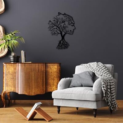 Wallity Snygg svart dekorativ metallväggtillbehör, 52 x 70 cm 100% metall (1,5 mm tjock) Perfekt för modern heminredning och unik väggkonst Wallity Snygg svart dekorativ metallväggtillbehör, 52 x 70 cm 100% metall (1,5 mm tjock) Perfekt för modern heminredning och unik väggkonst