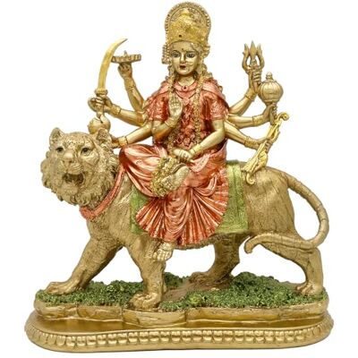 BangBangDa Hinduisk gudinna Durga-staty Indisk Gud Durga på tigerfigurer dekor Indien Gud Murti Idol Hem Mandir Tempel Puja Skulptur Pooja Gåvor Vara Altar Yoga Meditation Rum Diwali Gåvor BangBangDa Hinduisk gudinna Durga-staty Indisk Gud Durga på tigerfigurer dekor Indien Gud Murti Idol Hem Mandir Tempel Puja Skulptur Pooja Gåvor Vara Altar Yoga Meditation Rum Diwali Gåvor