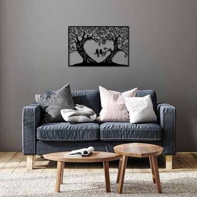 Wallity Snygg svart dekorativ metallväggtillbehör, 46 x 69 cm 100% metall, 1,5 mm tjocklek perfekt för modern heminredning och unik väggkonst Wallity Snygg svart dekorativ metallväggtillbehör, 46 x 69 cm 100% metall, 1,5 mm tjocklek perfekt för modern heminredning och unik väggkonst