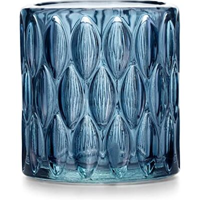 AmeliaHome Värmeljushållare av glas ljushållare, värmeljusglas, 9 x 9,5 cm, Vigo, mörkblå AmeliaHome Värmeljushållare av glas ljushållare, värmeljusglas, 9 x 9,5 cm, Vigo, mörkblå