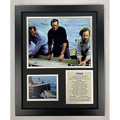 Legends Never Die Jaws film samlarobjekt Inramad fotokollage väggkonst dekor – 30 cm x 38 cm Legends Never Die Jaws film samlarobjekt Inramad fotokollage väggkonst dekor – 30 cm x 38 cm