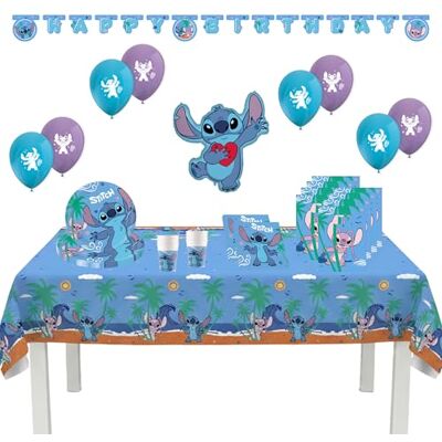 Procos – Födelsedagsdekorationssöm, set med 55 delar, innehåller 8 papperstallrikar, 8 pappersmuggar, 20 servetter, bordsduk, girlanger, 8 ballonger, folieballong, 8 festpåsar, bordsdekoration för Procos – Födelsedagsdekorationssöm, set med 55 delar, innehåller 8 papperstallrikar, 8 pappersmuggar, 20 servetter, bordsduk, girlanger, 8 ballonger, folieballong, 8 festpåsar, bordsdekoration för